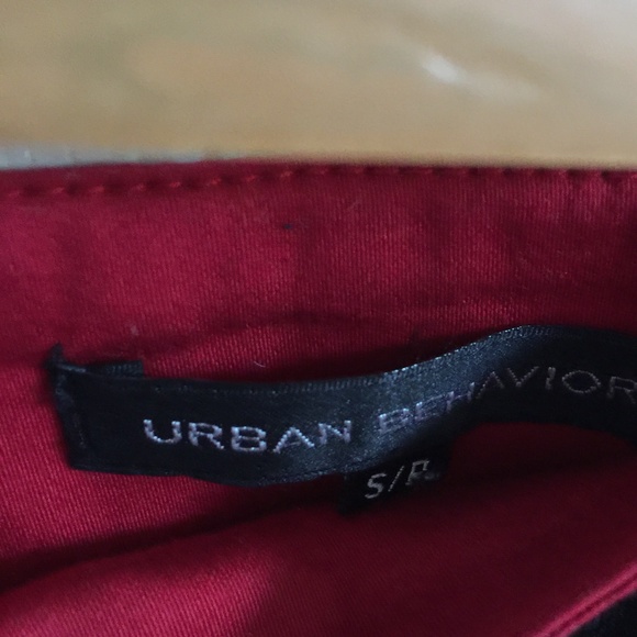 Cherry Red Colorblock Pleated Mini Skirt with pockets - Picture 3 of 3